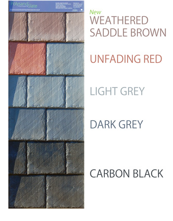Polysand Synthetic Slate tile colors