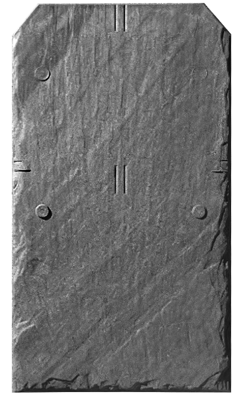 Polysand Synthetic Slate tile technical drawing